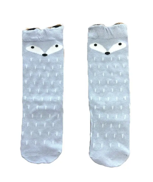 Grey Fox Knee High Socks