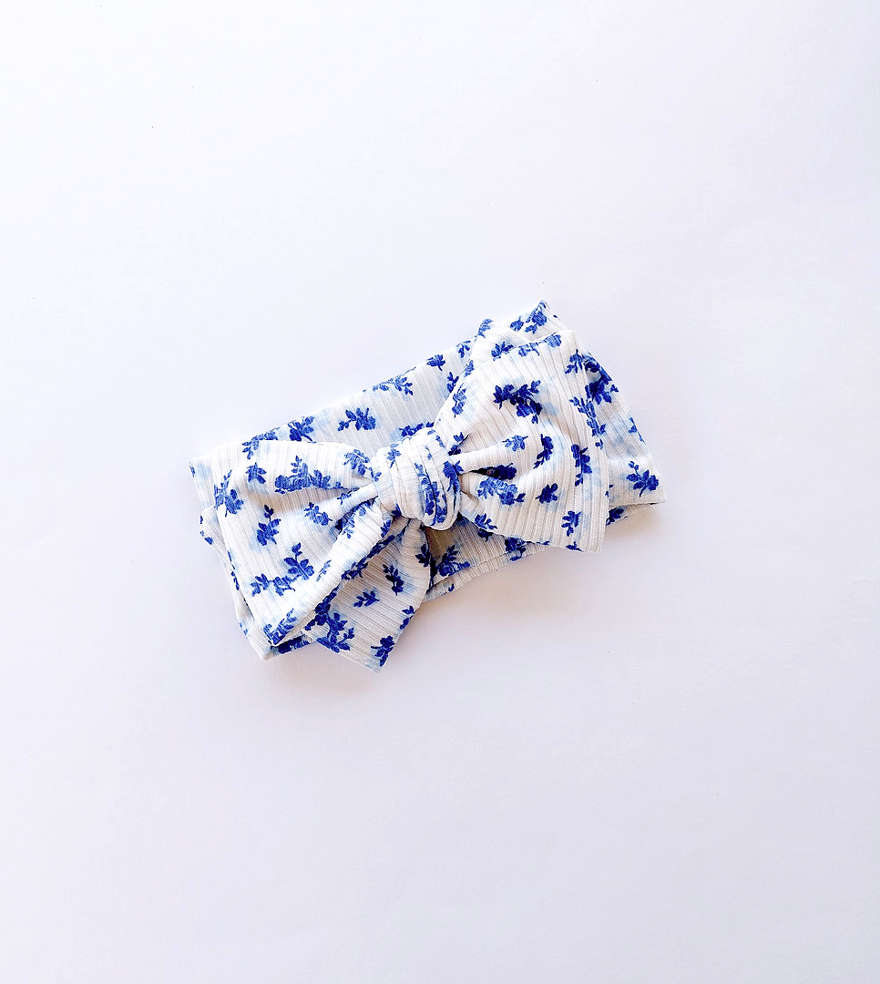 Oversized Top Knot - Bluebell