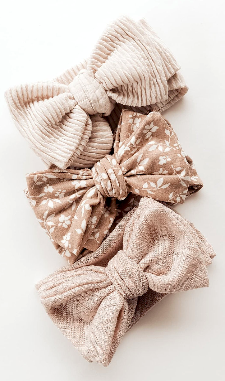 Oversized Top Knot - Honey Knit
