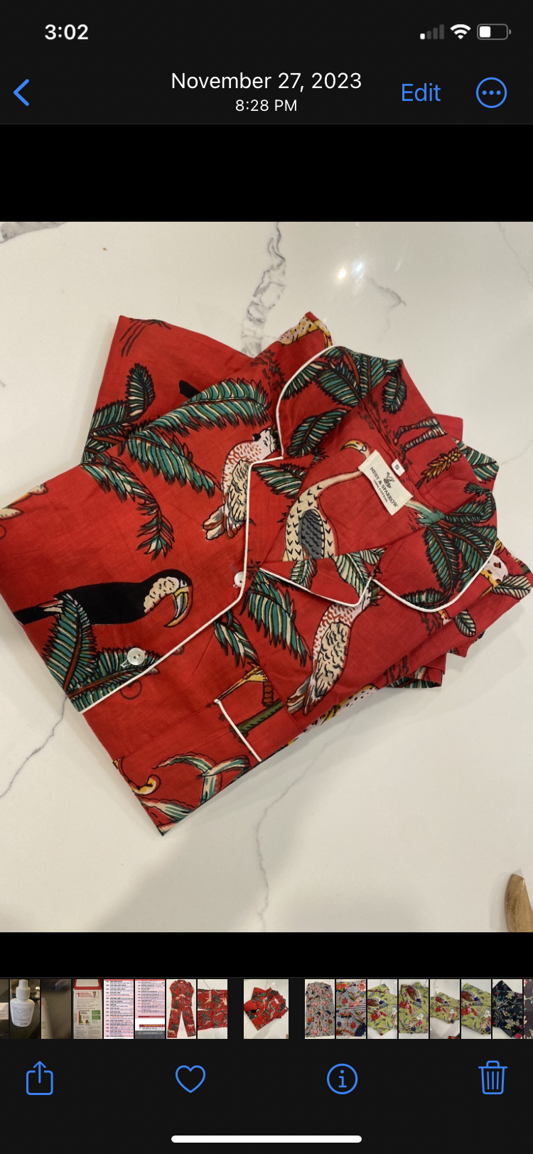 Cotton Pajamas Jungle Print 4 Colours Available