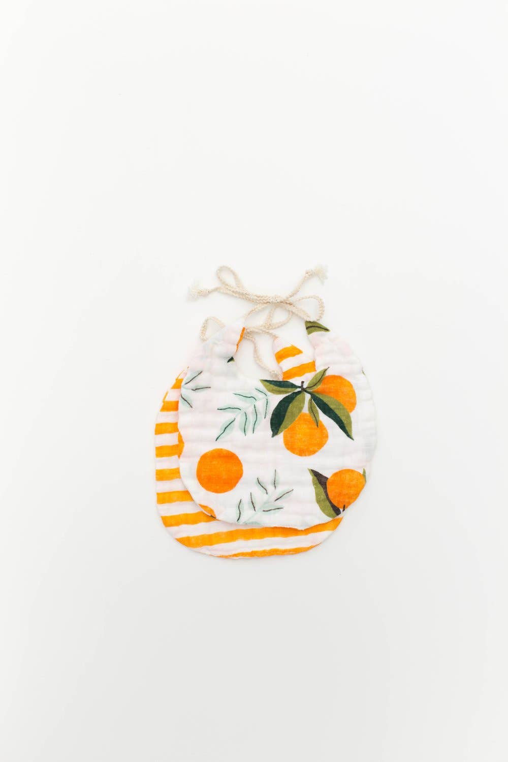 Clementine and Citrus Stripe Bib Pack