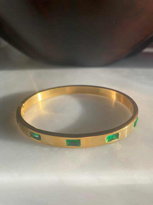 Green and Gold Bangle