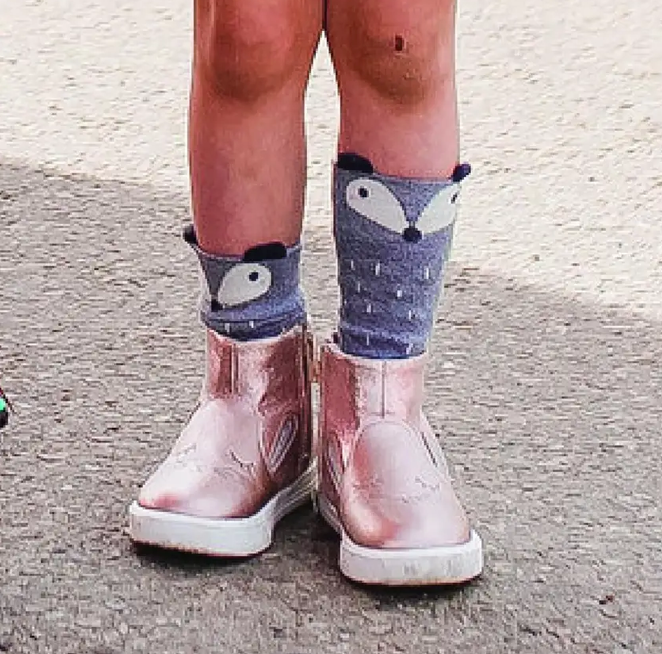 Grey Fox Knee High Socks